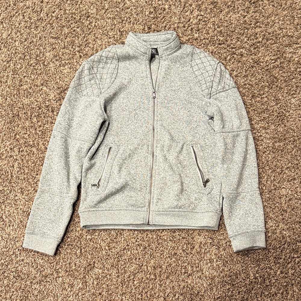 Rock & Republic Gray Zip Up Sweater